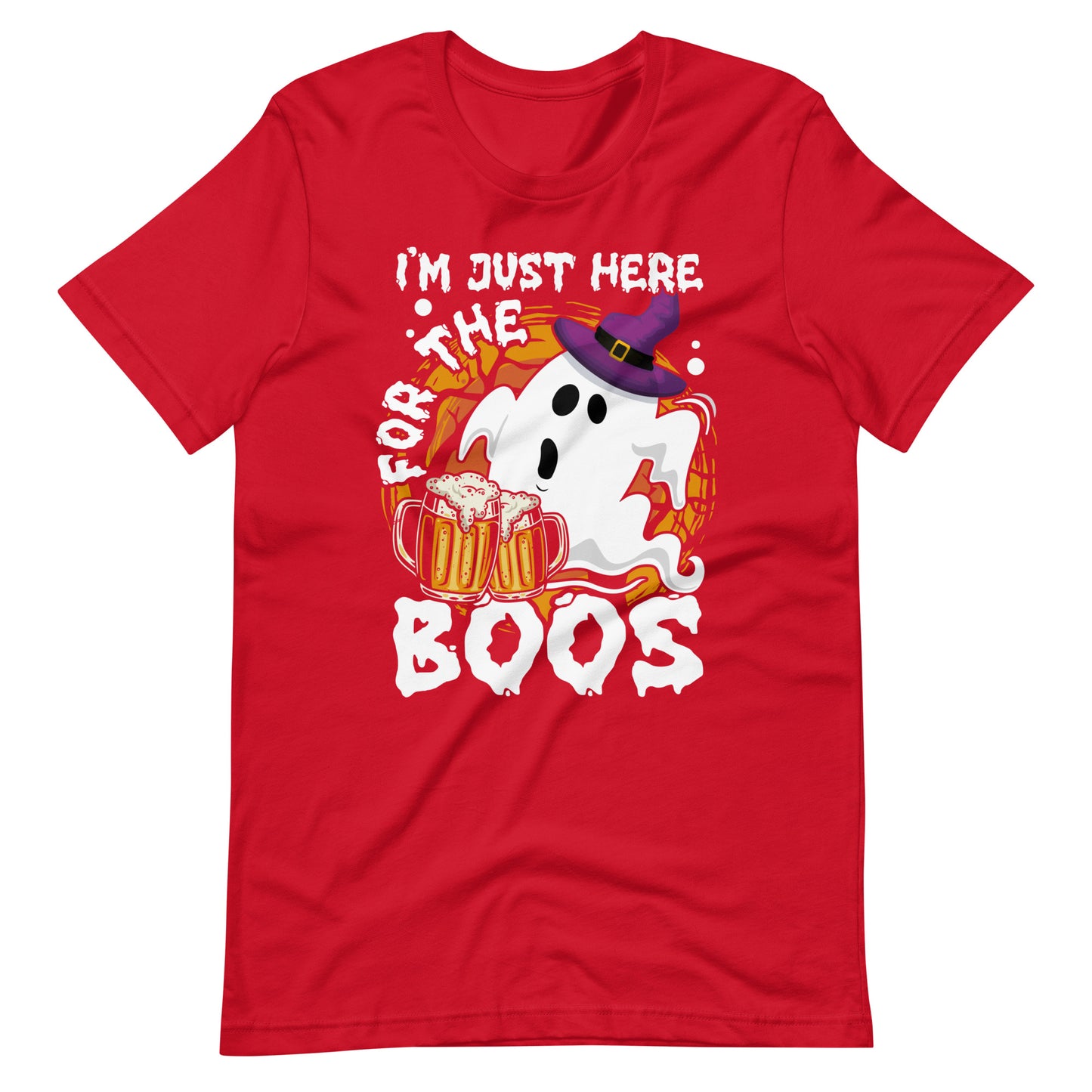 Halloween T-Shirt: I am just here for the BOOS! Lustiges Gruselshirt