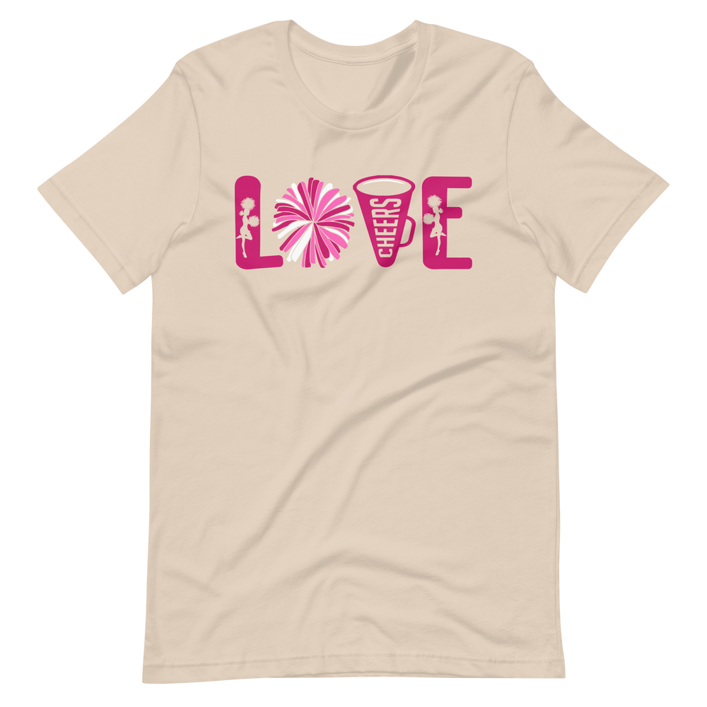 Love Cheerleading! T-Shirt für Damen und Mädchen