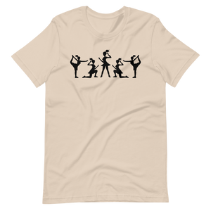 Cheerleading T-Shirt mit Multi-Logo-Design