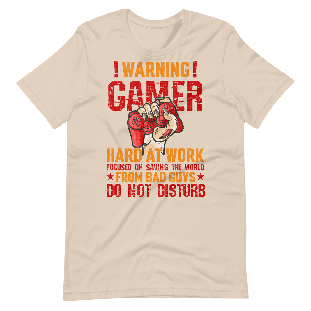 Gamer Hard at Work Shirt! Gaming T-Shirt Fun Gamer Gamelover Funny Working