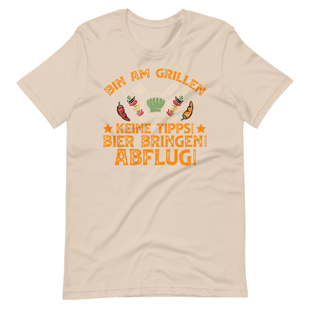 Lustiges Grill T-Shirt - Bin am Grillen!