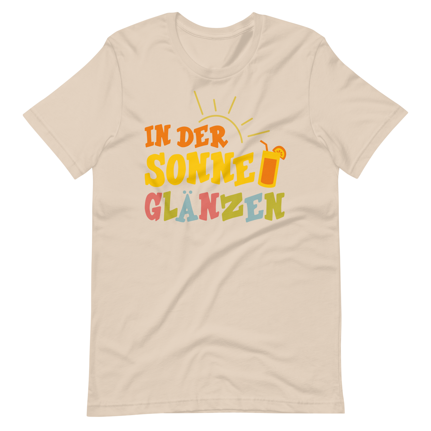 Lustiges T-Shirt "Sonne glänzen!" für den Sommer | Hochwertige Baumwolle