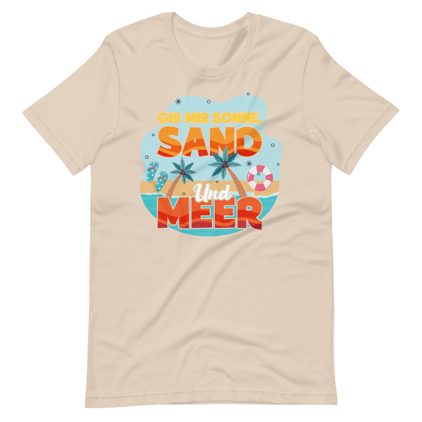 Lustiges T-Shirt "Sonne, Sand, Meer!" für den Sommer | Trendiger Look
