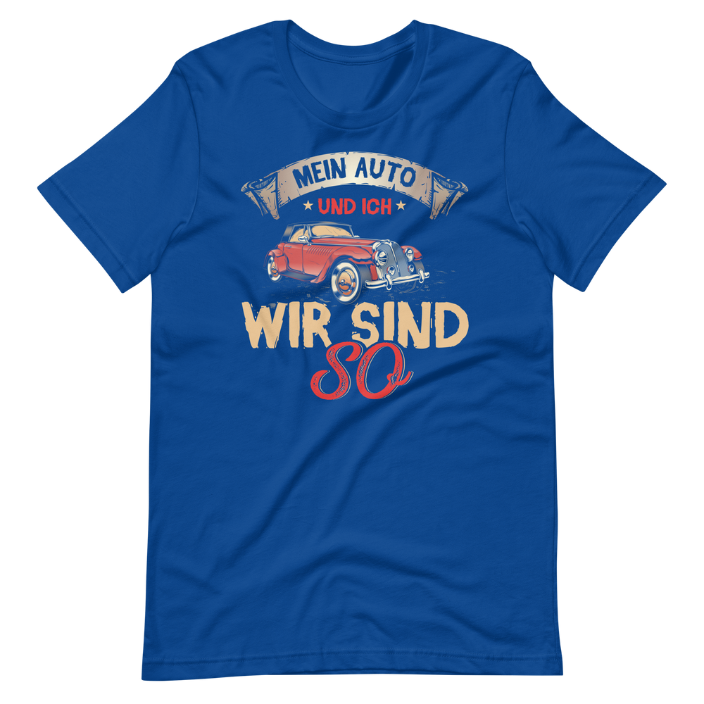 Mein Auto und ich, wir sind so! T-Shirt - Lustiges Geschenk für Autofahrer