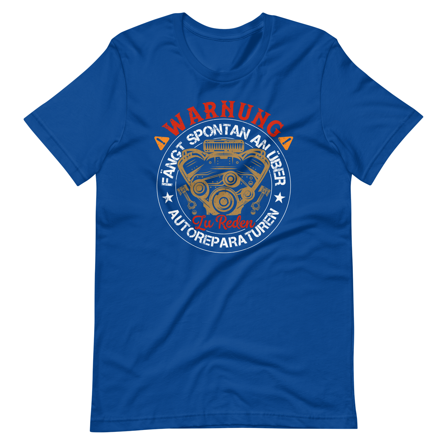 Warnung, spricht einfach so über Autoreparaturen T-Shirt - Lustige Auto Mechaniker Geschenkidee