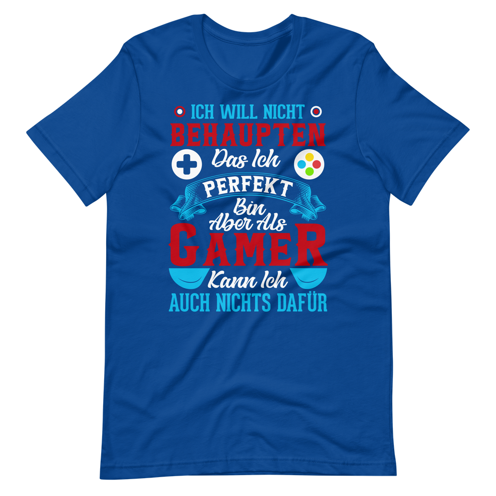 Ich bin als Gamer PERFEKT! - Lustiges T-Shirt für Videospiel-Liebhaber