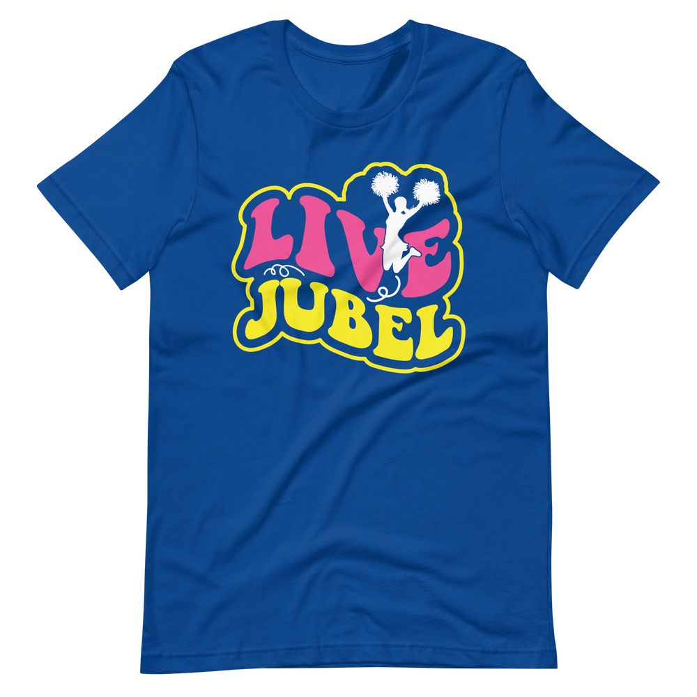 Live Jubel Cheer! T-Shirt für Damen und Mädchen