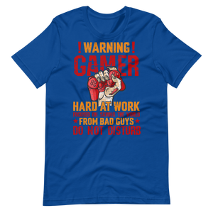 Gamer Hard at Work Shirt! Gaming T-Shirt Fun Gamer Gamelover Funny Working