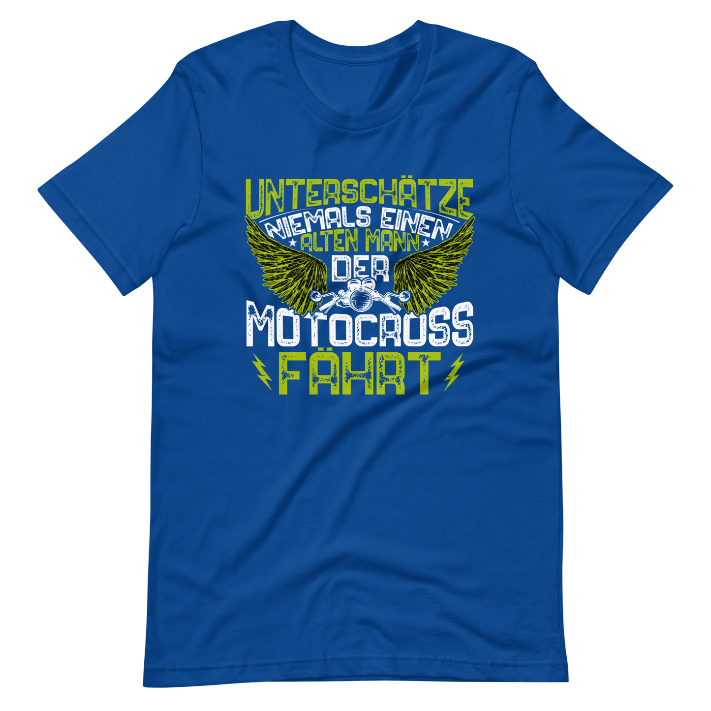 Alter Mann, Motocross - unterschätze nie! T-Shirt