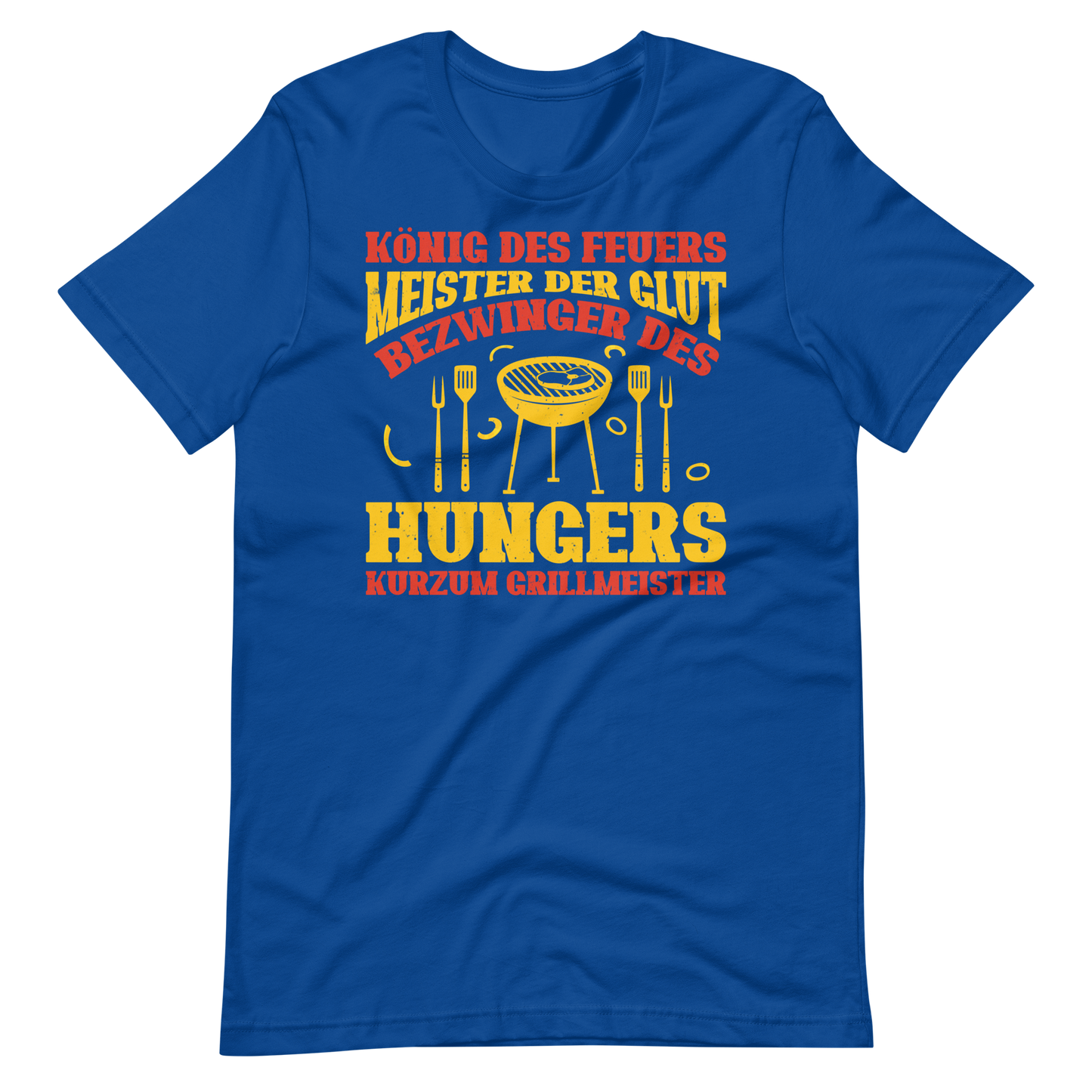 König des Feuers! Lustiger Grillmeister T-Shirt