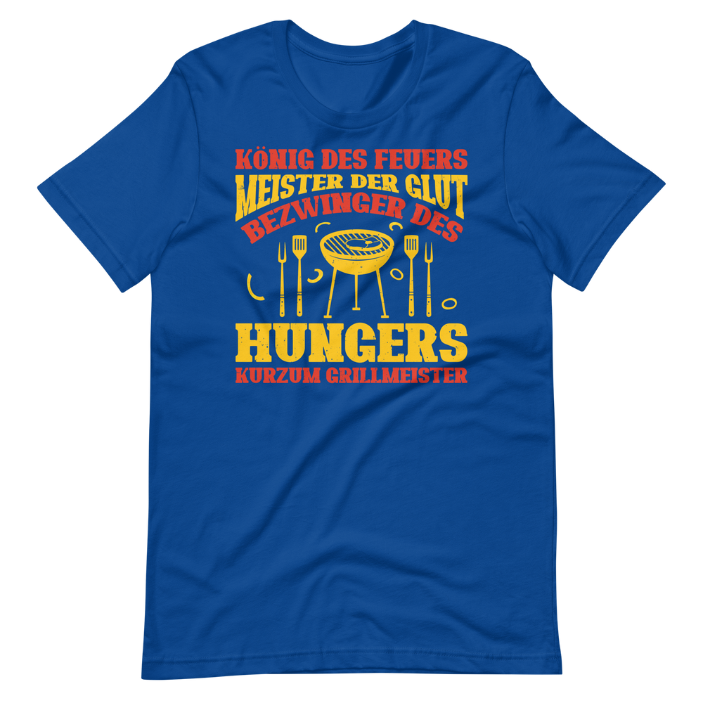 König des Feuers! Lustiger Grillmeister T-Shirt