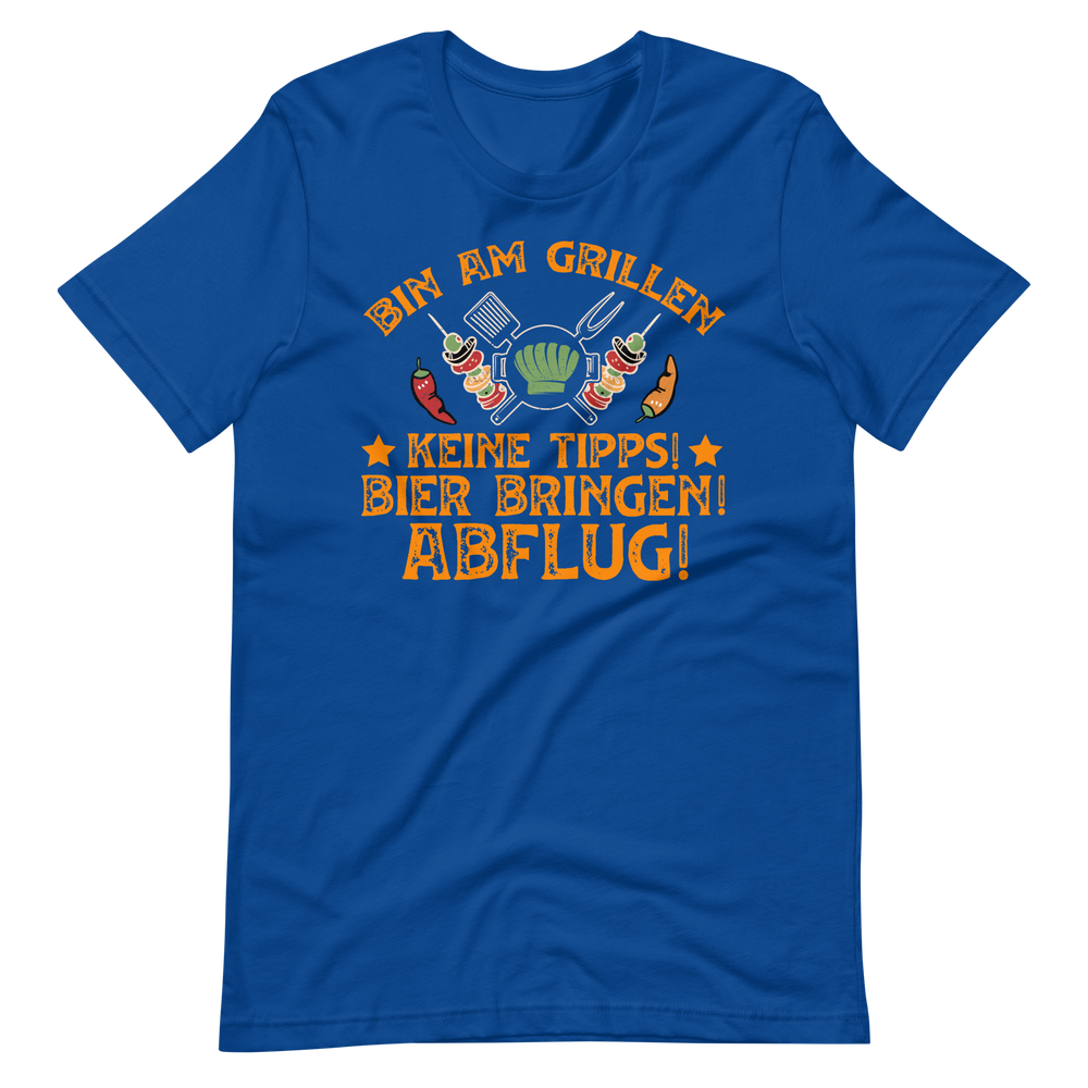 Lustiges Grill T-Shirt - Bin am Grillen!