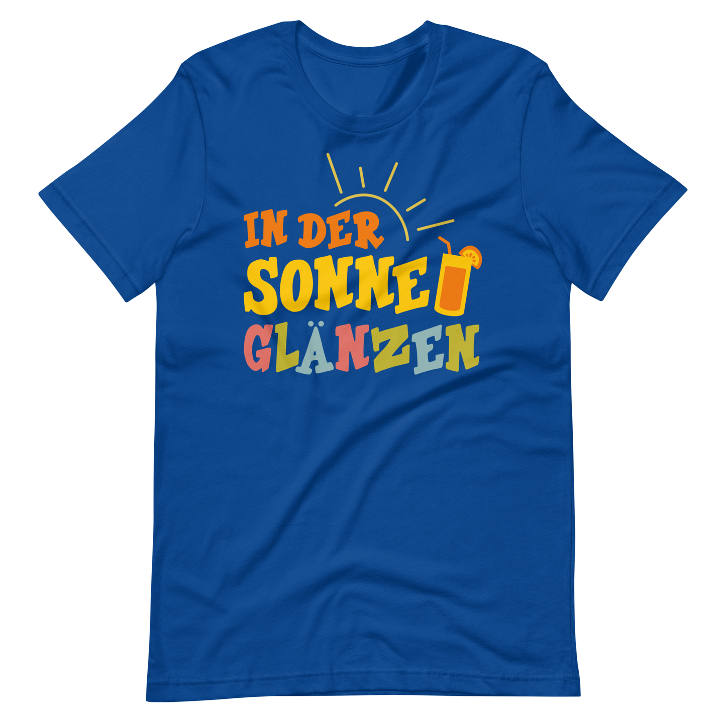 Lustiges T-Shirt "Sonne glänzen!" für den Sommer | Hochwertige Baumwolle