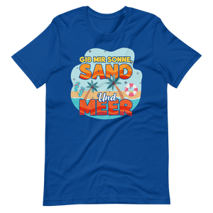 Lustiges T-Shirt "Sonne, Sand, Meer!" für den Sommer | Trendiger Look