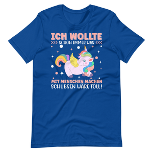 Lustiges T-Shirt "Ich wollte immer mit Menschen arbeiten, schubsen wäre toll" | Lustige Geschenkidee