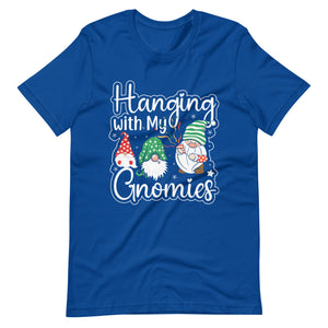 Hanging with my Gnomies. Fun Weihnachten Christmas T-Shirt