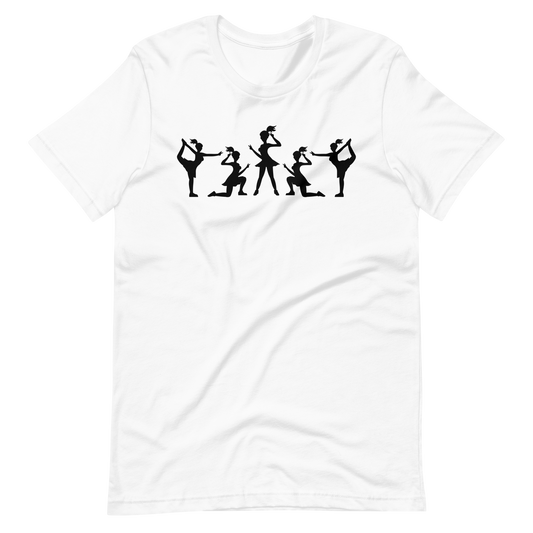 Cheerleading T-Shirt mit Multi-Logo-Design