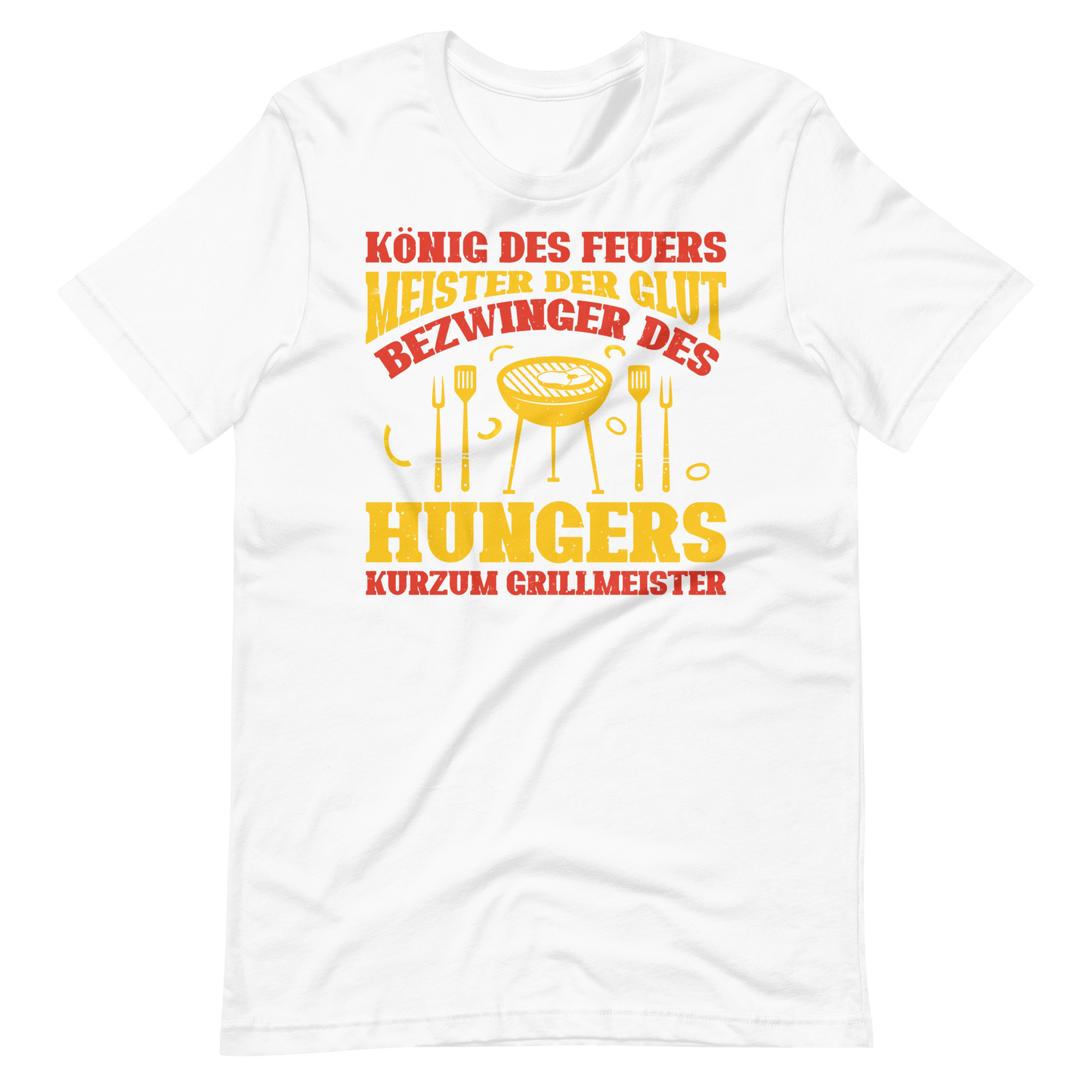 König des Feuers! Lustiger Grillmeister T-Shirt