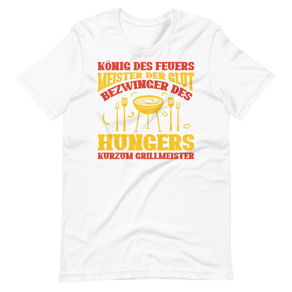 König des Feuers! Lustiger Grillmeister T-Shirt