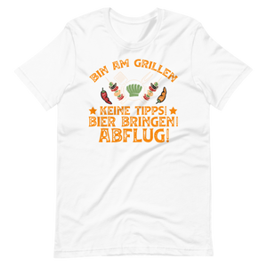 Lustiges Grill T-Shirt - Bin am Grillen!