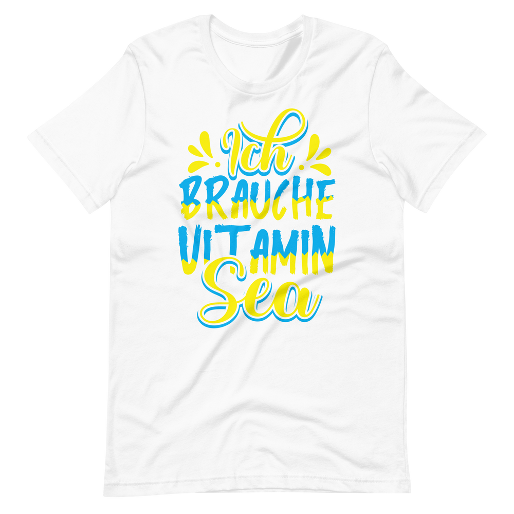 Lustiges T-Shirt "Vitamin SEA!" für Strandliebhaber | Baumwollqualität