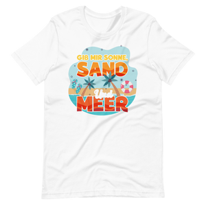 Lustiges T-Shirt "Sonne, Sand, Meer!" für den Sommer | Trendiger Look