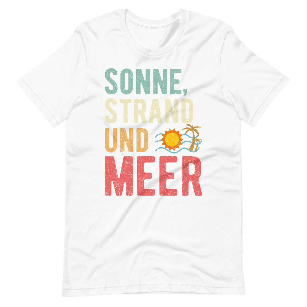 Sommer-T-Shirt "Sonne, Strand und MEER!" | Urlaubsfeeling pur