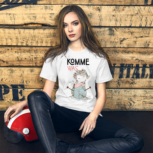 Lustiges T-Shirt! "Komme was Wolle!" | Witziger Spruch