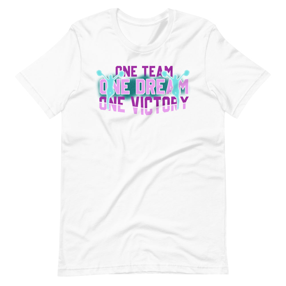 Erfolgreich vereint: One Team, One Dream, One Victory! Cheerleader T-Shirt für Sieg und Stil