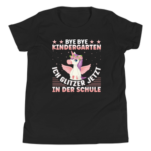 Lustiges T-Shirt "Bye Bye Kindergarten - Ich glitzer in der Schule!" | Einschulung