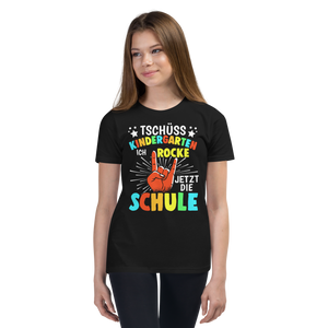 Lustiges T-Shirt "Tschüss Kindergarten - Ich rocke die Schule!" | Witziger Spruch