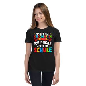 Lustiges T-Shirt "Machs gut Kindergarten - Ich rocke die Schule!" | Witziger Spruch