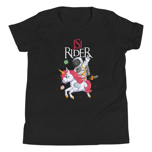 Lustiges T-Shirt "Isy Rider - Der Einhorn Reiter für Kinder!" | Magisches Design
