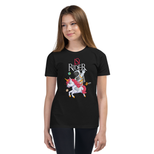 Lustiges T-Shirt "Isy Rider - Der Einhorn Reiter für Kinder!" | Magisches Design