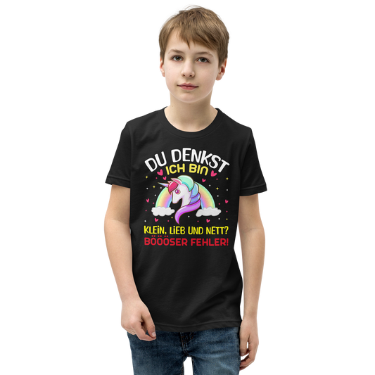 Lustiges T-Shirt "Klein, lieb und nett? BÖSER FEHLER!" | Selbstbewusster Style
