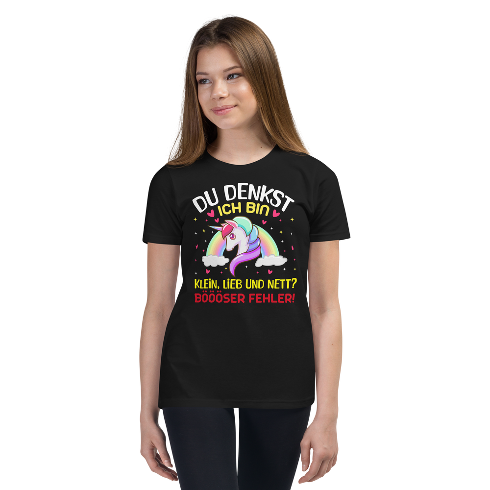 Lustiges T-Shirt "Klein, lieb und nett? BÖSER FEHLER!" | Selbstbewusster Style