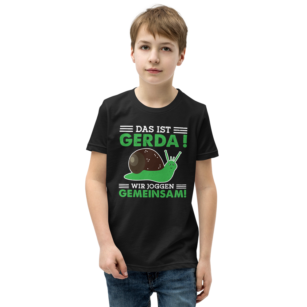Lustiges T-Shirt "Gerda die Schnecke - Gemeinsames Joggen" | Motivierender Style