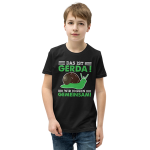 Lustiges T-Shirt "Gerda die Schnecke - Gemeinsames Joggen" | Motivierender Style