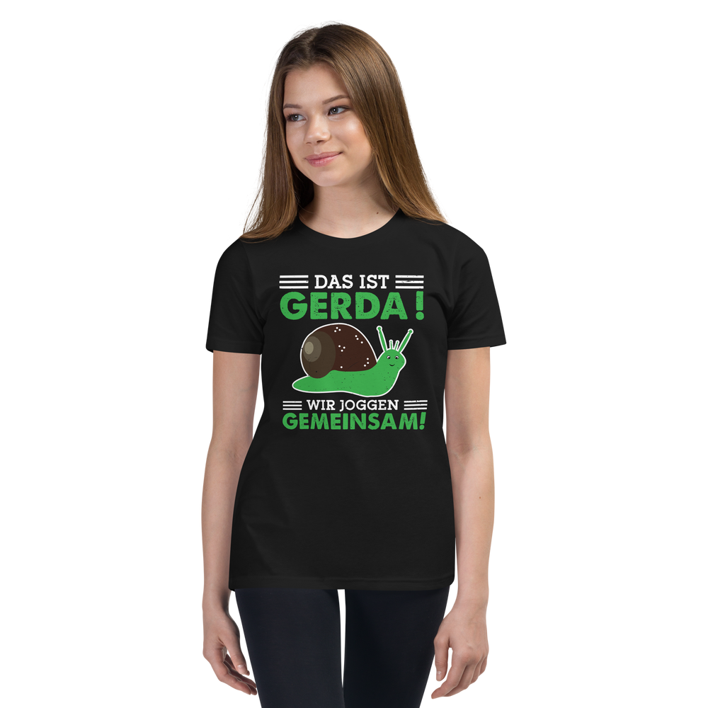 Lustiges T-Shirt "Gerda die Schnecke - Gemeinsames Joggen" | Motivierender Style