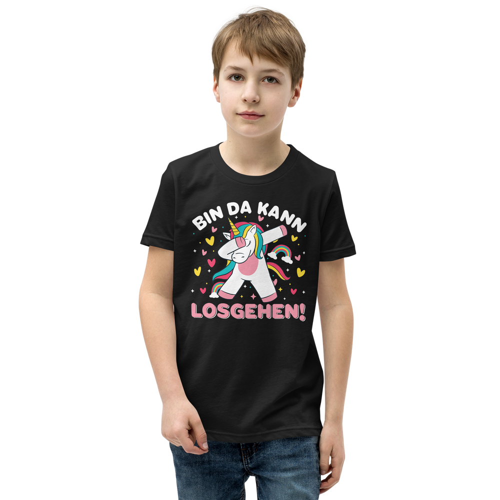 Lustiges T-Shirt "Bin da! Kann losgehen!" | Bereit für neue Abenteuer