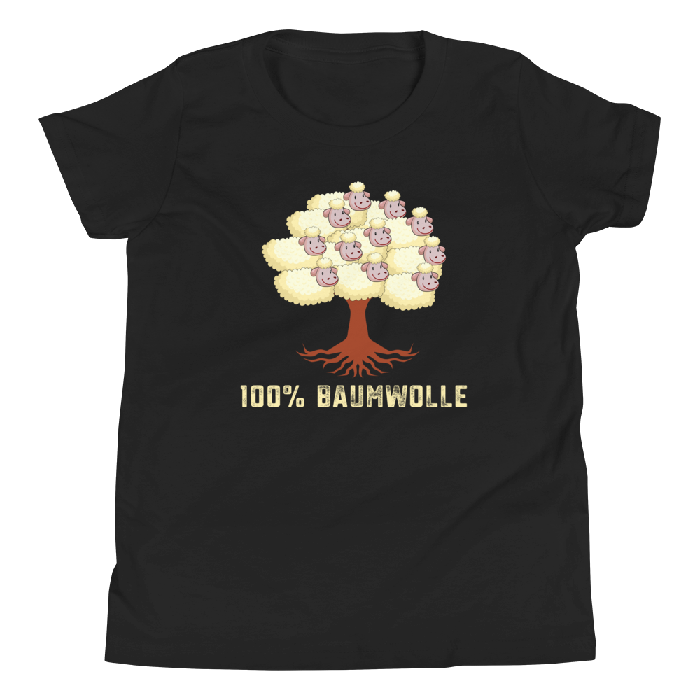 Lustiges T-Shirt "I100 Prozent Baumwolle - Funny Schafe auf dem Baum" | Witziges Design