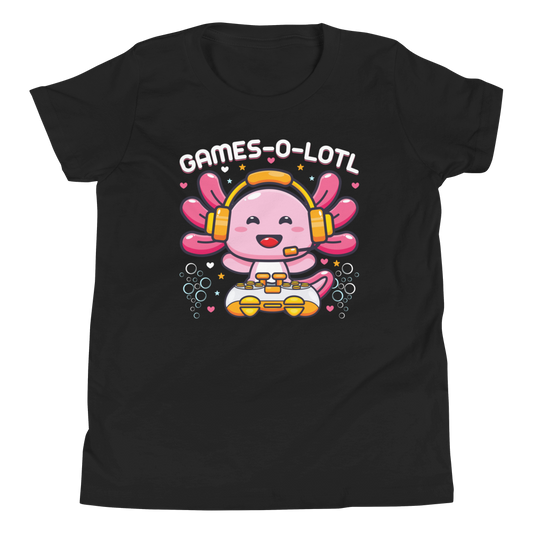 Cooles Kinder T-Shirt "Games O Lotl" | Gaming Spruch