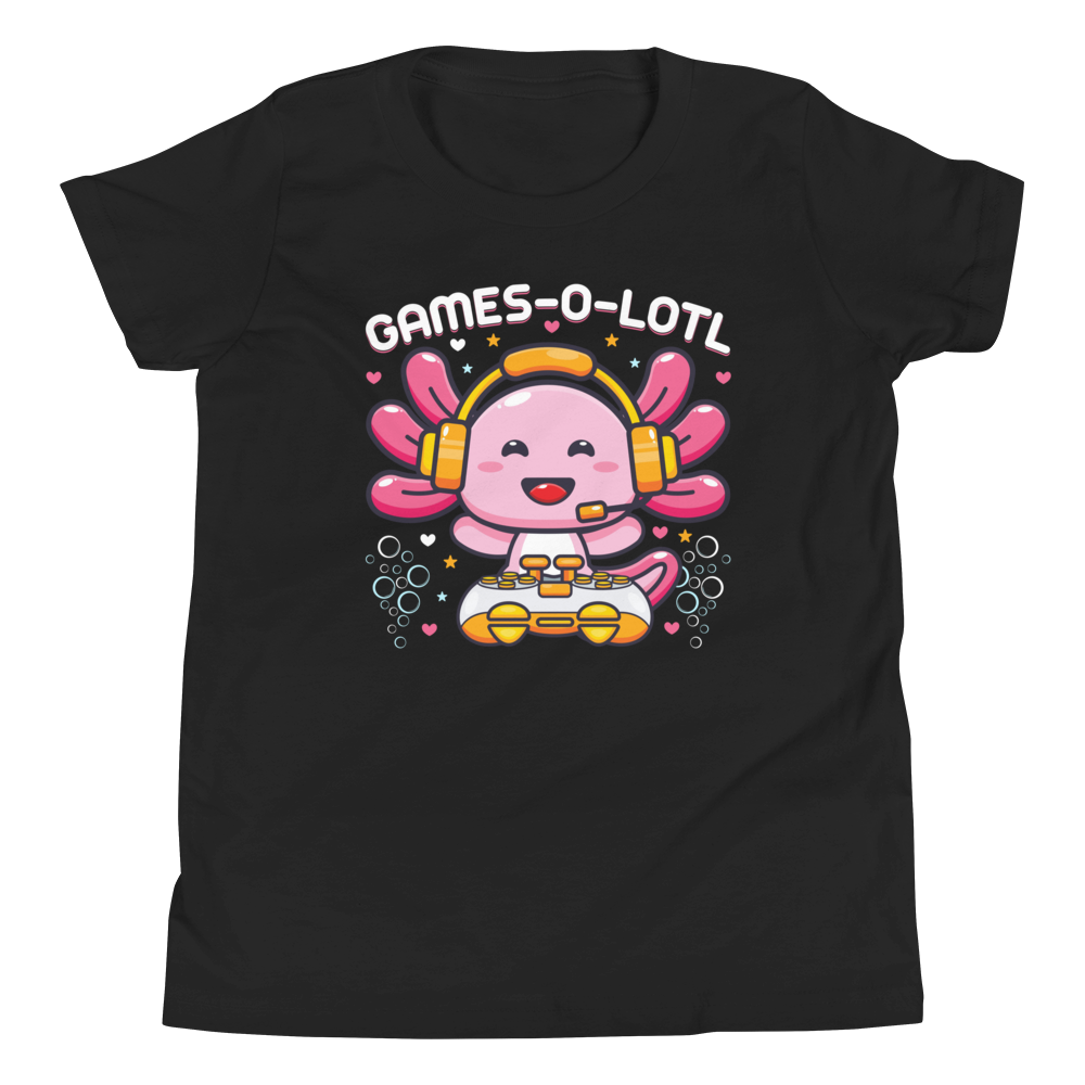 Cooles Kinder T-Shirt "Games O Lotl" | Gaming Spruch