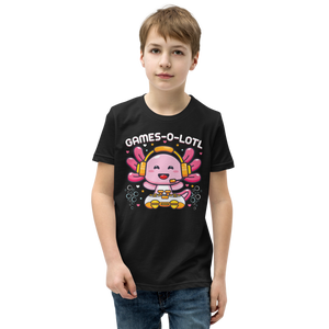 Cooles Kinder T-Shirt "Games O Lotl" | Gaming Spruch