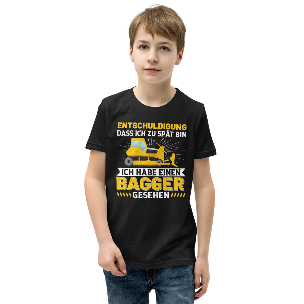 Lustiges T-Shirt "Entschuldigung, zu spät. Bagger gesehen!" | Witziger Spruch