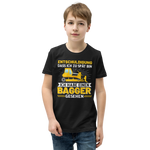 Lustiges T-Shirt "Entschuldigung, zu spät. Bagger gesehen!" | Witziger Spruch