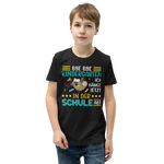 Lustiges T-Shirt "Bye Bye Kindergarten. Ich hänge jetzt in der Schule ab!" | Einschulungsgeschenk