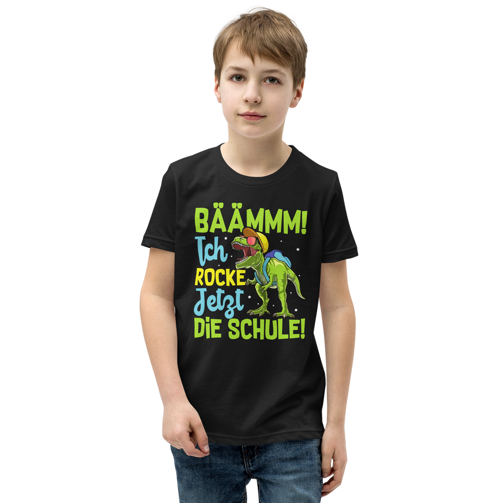 Lustiges T-Shirt "BÄÄMMM ich rocke jetzt die Schule! Einschulung" | Schulkind Geschenk