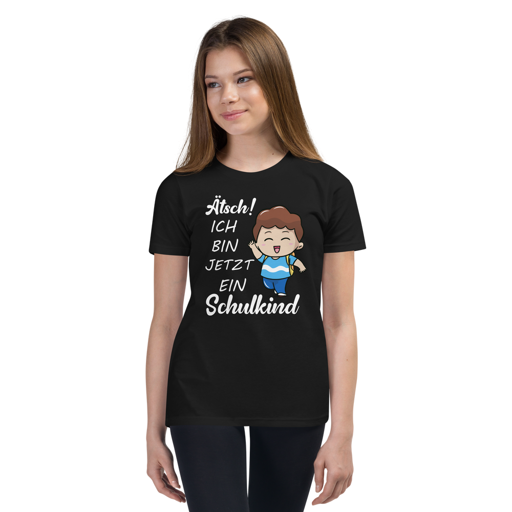 Lustiges T-Shirt "Ätsch ich bin jetzt ein Schulkind. Einschulung" | Einschulungsgeschenk