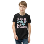 Lustiges T-Shirt "Ich bin erste KLASSE! Endlich Schulkind" | Einschulungsgeschenk